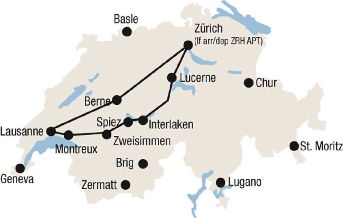 Golden Pass - Tog Schweiz - Togrejser Schweiz med Jeresferie.dk